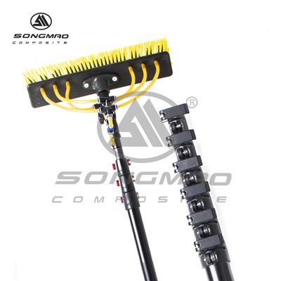 เสาทำความสะอาดกระจกคาร์บอนไฟเบอร์